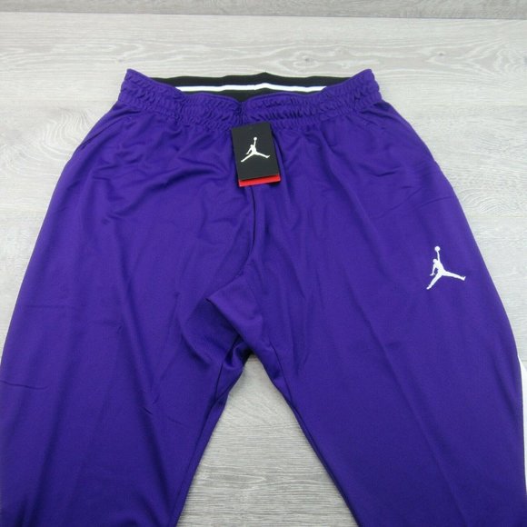 Jordan Alpha Gym Training Pants Purple Taper XL - Picture 3 of 11